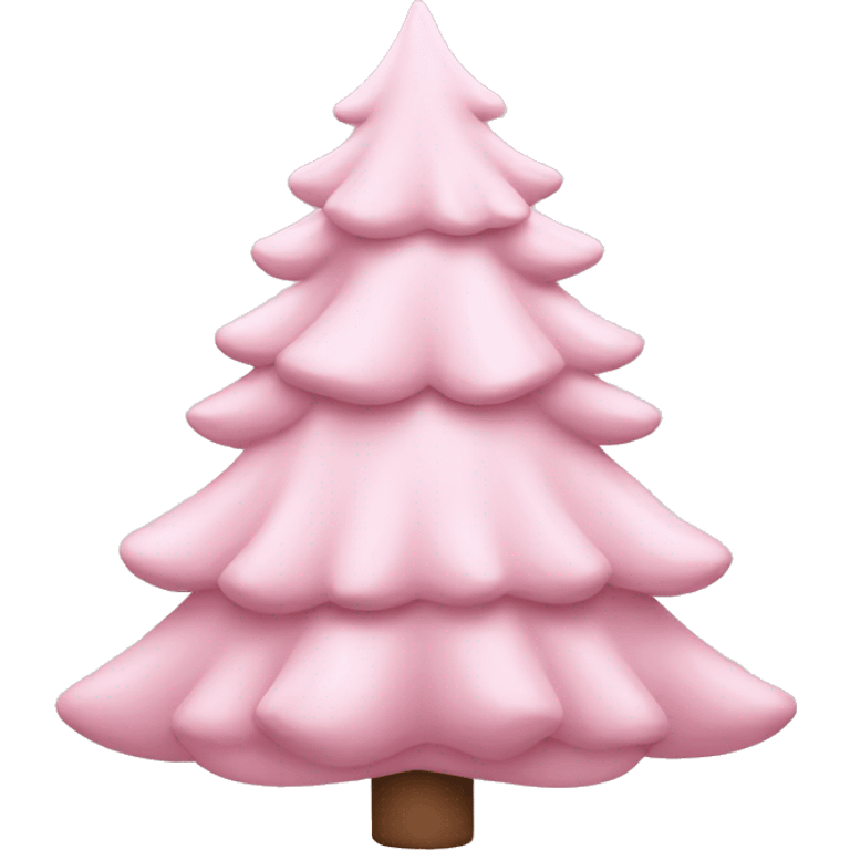 pastel pink christmas tree emoji