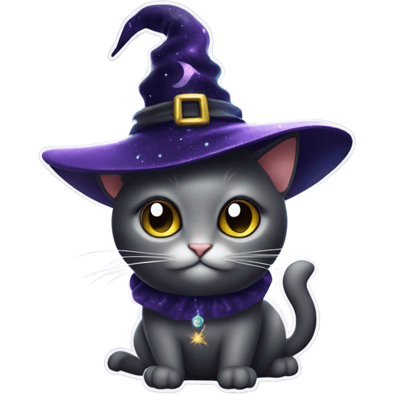 Magic cat witch emoji