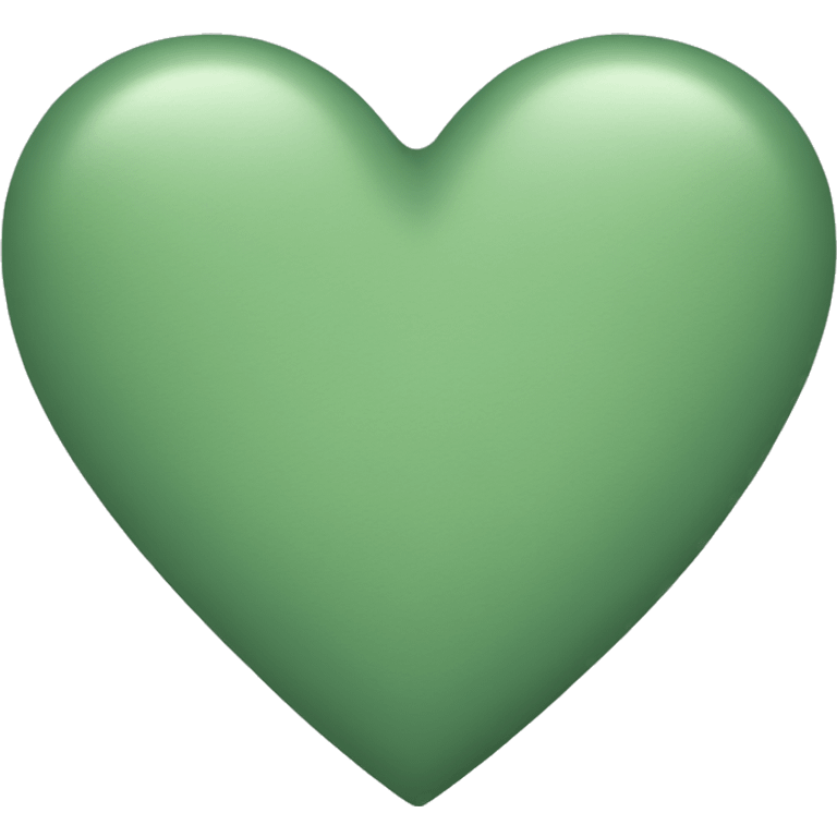 Sage green heart emoji