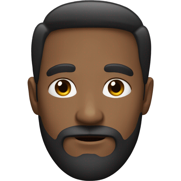 man with black french style mustages and a little beard emoji