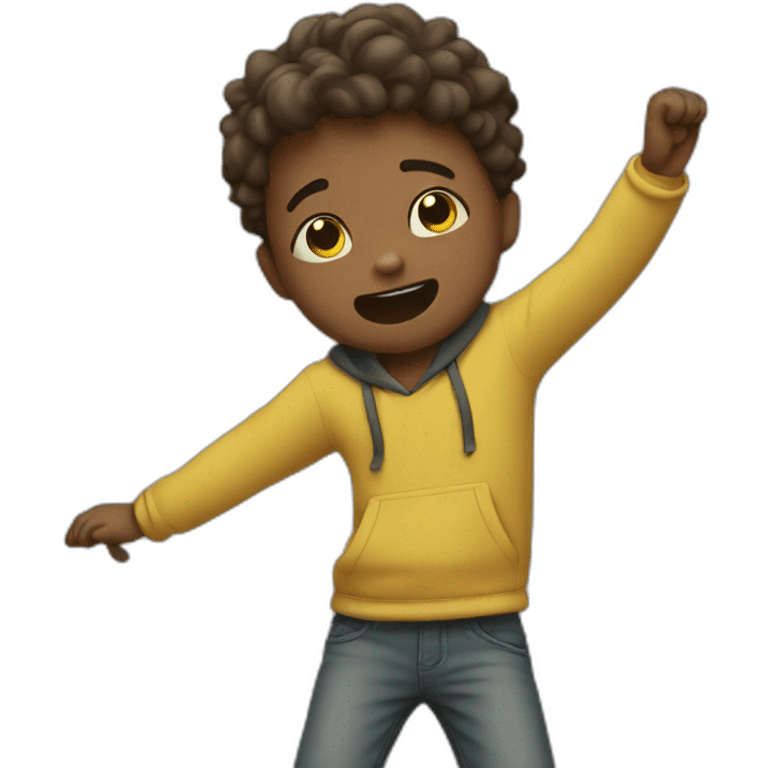 boy doing a dab emoji