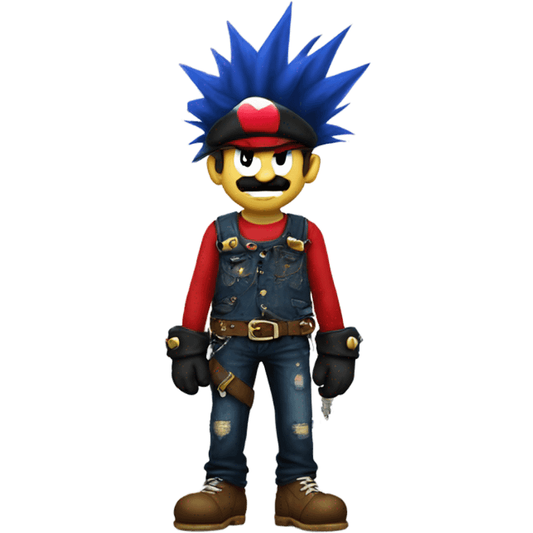 Punk Mario  emoji