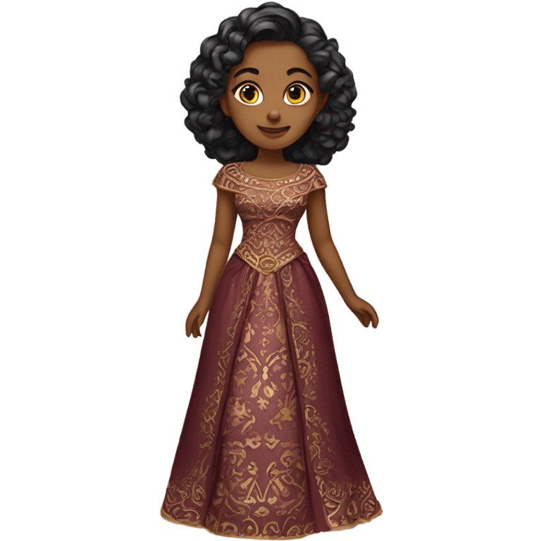 Ayla in ornate dress emoji