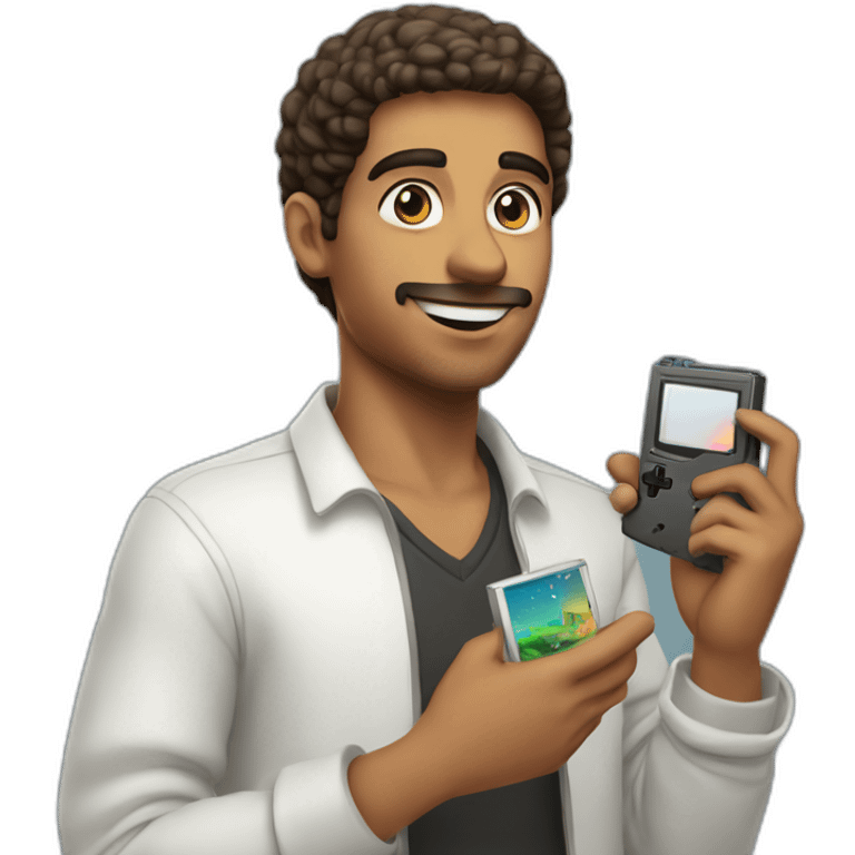 Egypt guy with gameboy in hand emoji