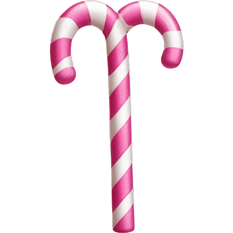 Pink candy cane emoji