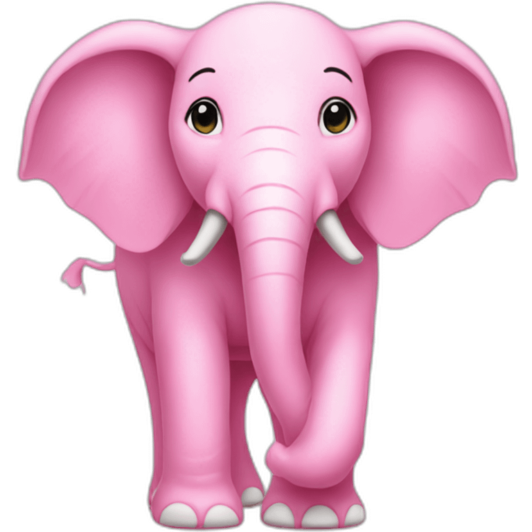 Pink elephant emoji