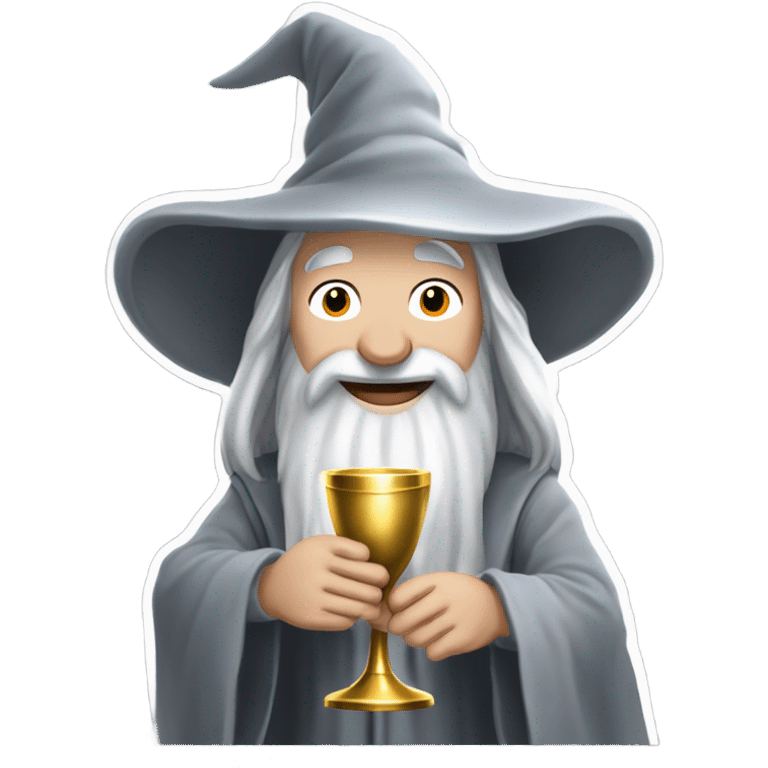 Gandalf celebrating emoji