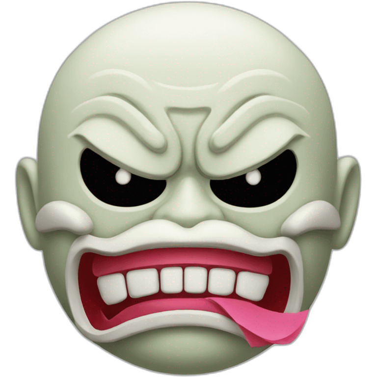 chewing gum japanese oni mask emoji