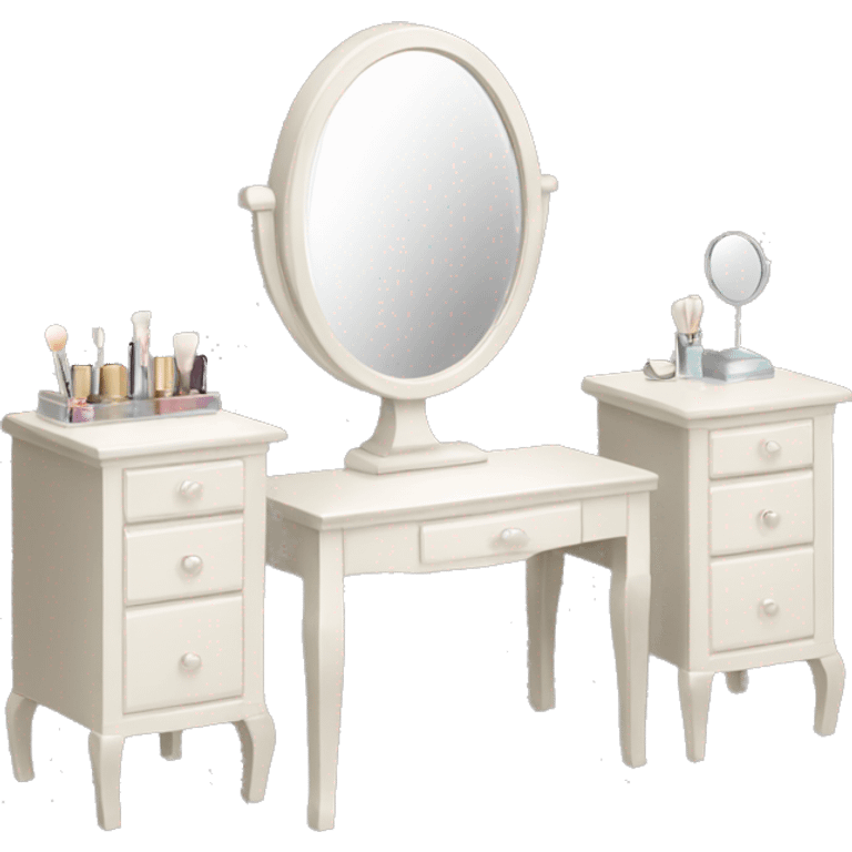 Vanity table with mirror  emoji