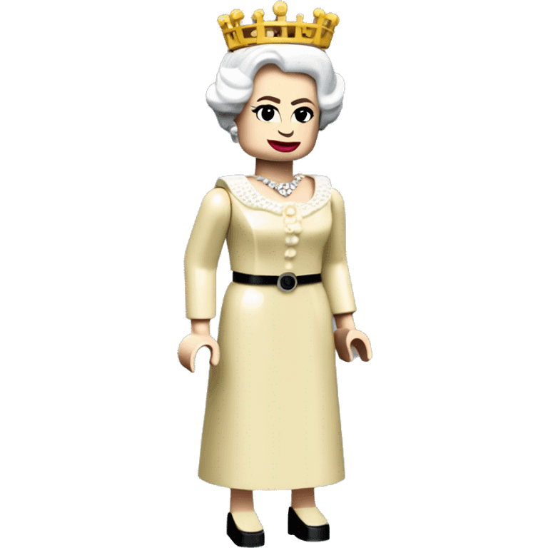 QUEEN ELIZABETH II lego full body emoji