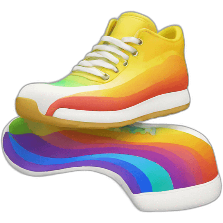 rainbow sneaker emoji