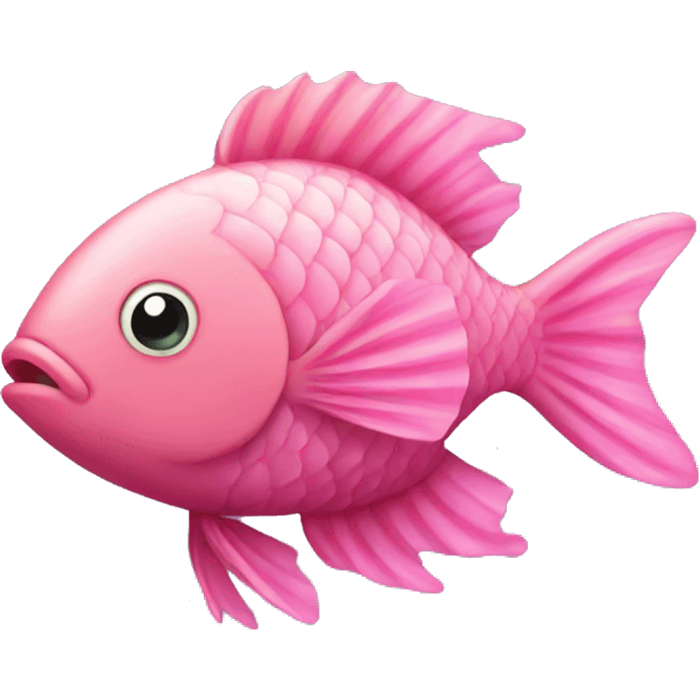 Pink fish emoji