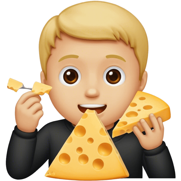 Rowley Jefferson eating cheese  emoji