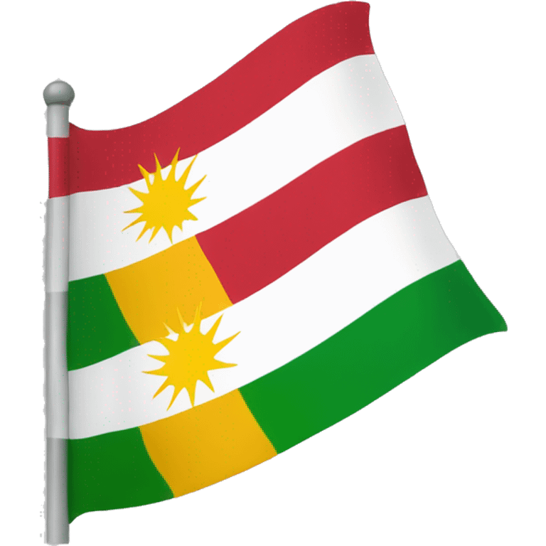 Flag of kurdistan emoji