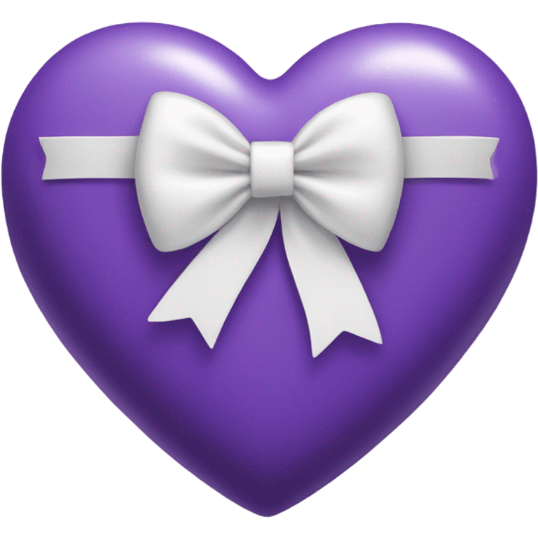 purple Heart with white bow emoji