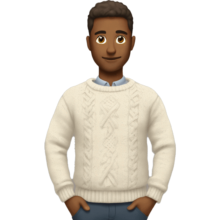 Cozy winter sweater emoji