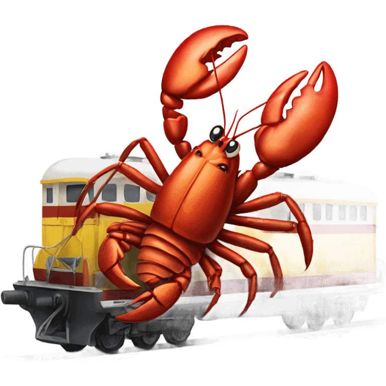 Lobster train emoji