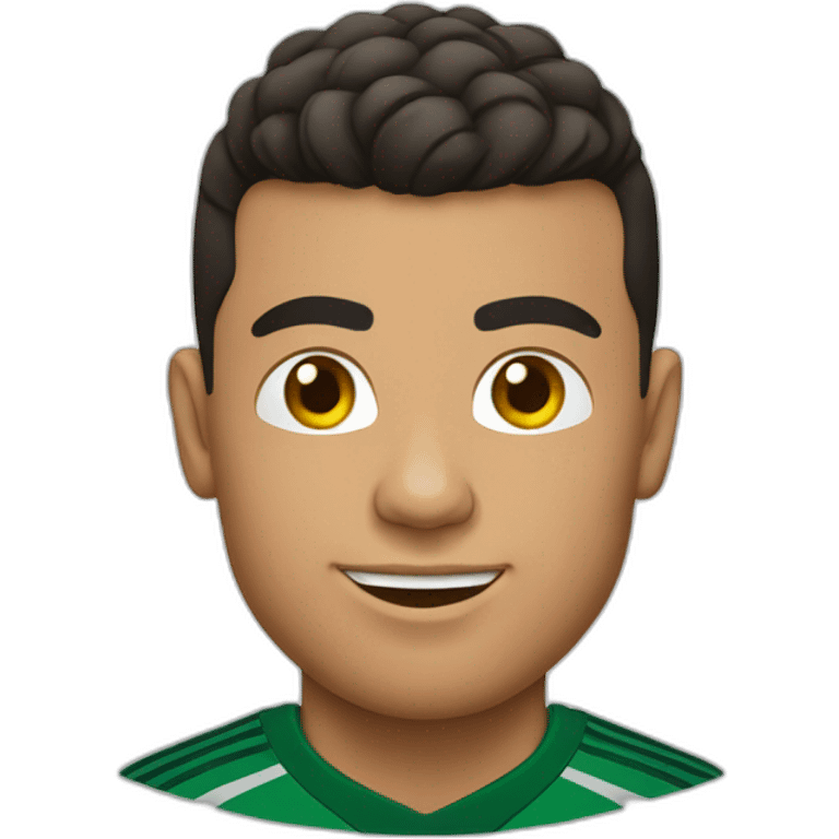 Ronaldo face with teeshirt portugal emoji