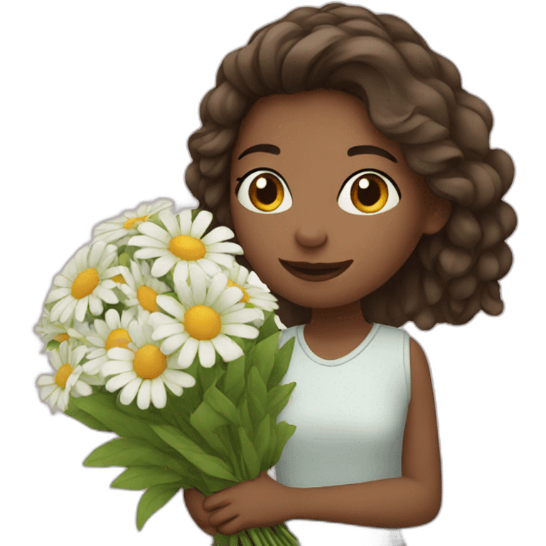 girl with bouquet emoji