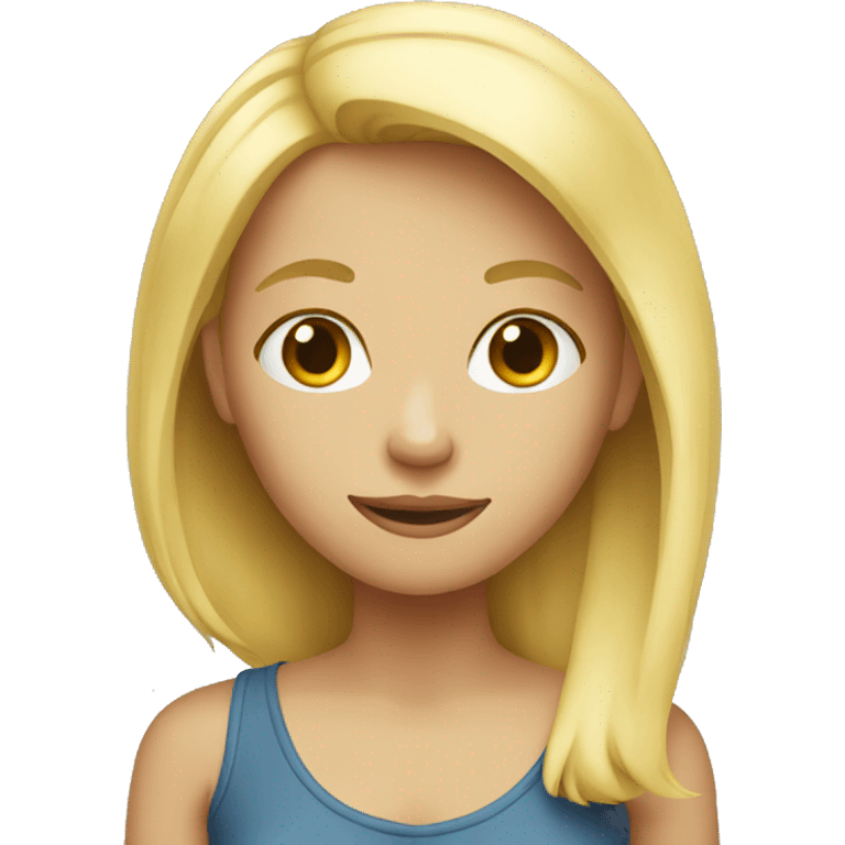 Blond girl  emoji