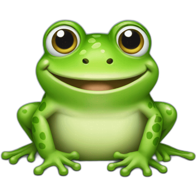 frog smiling emoji