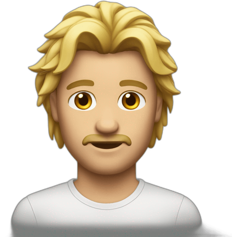 Emoji de caras con mullet morenos emoji