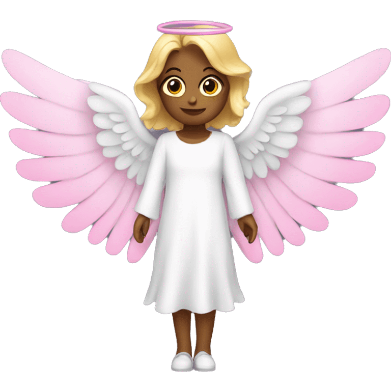 Angel with pink wings emoji