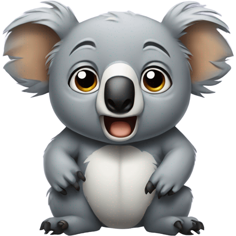 Angry koala emoji