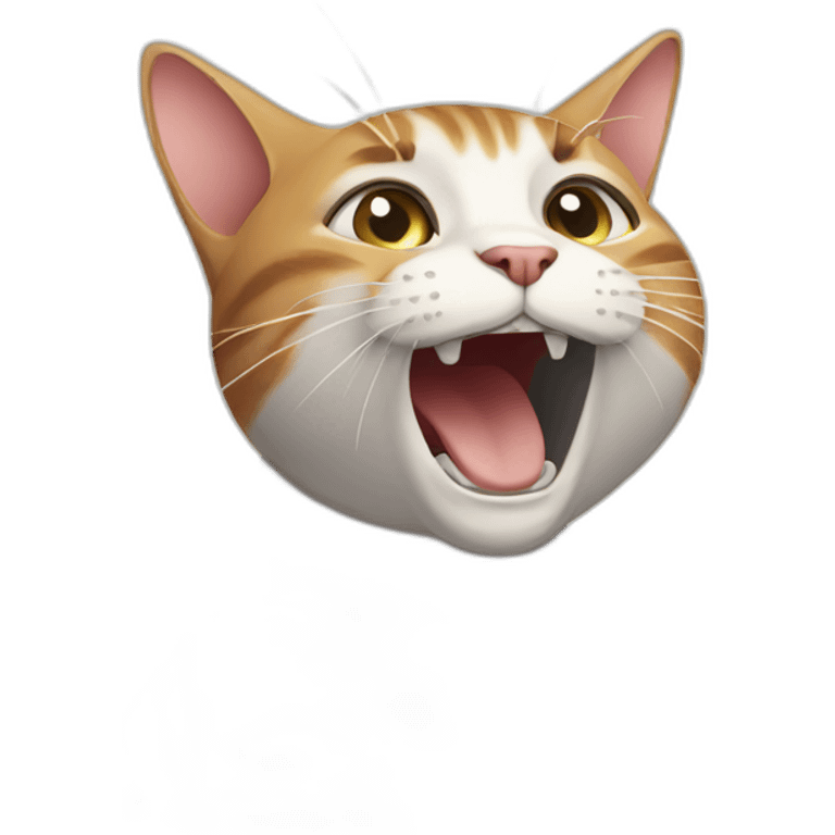 Cat singing emoji