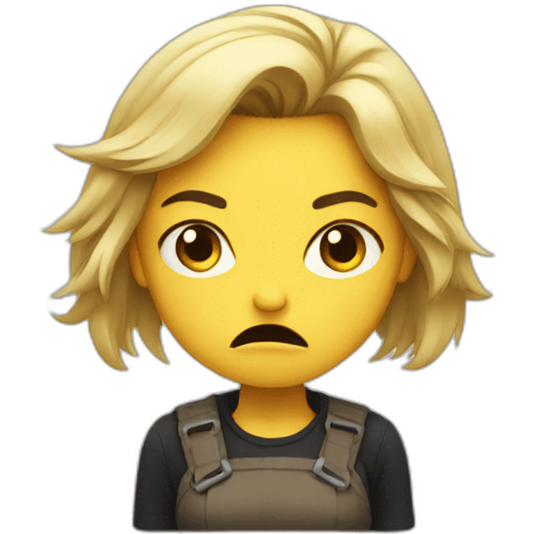 angry girl emoji