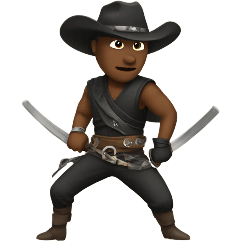 Cowboy ninja emoji