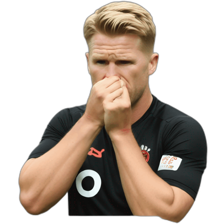 Eddie Howe biting nails emoji