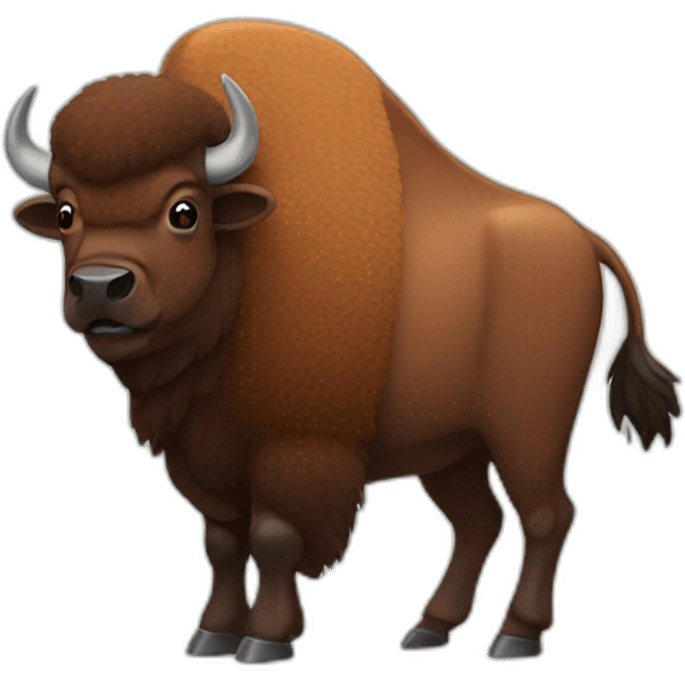 funny bison emoji