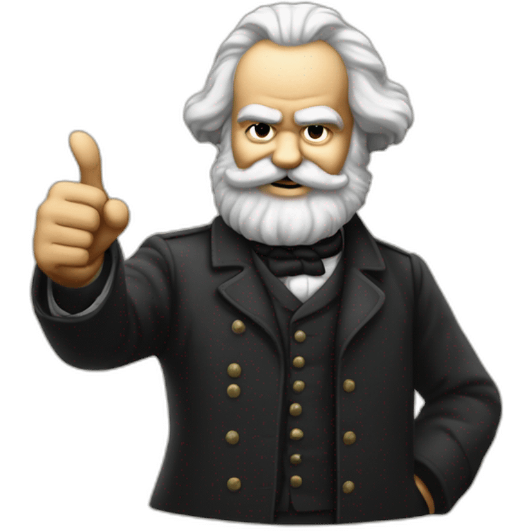 karl marx giving a thumbs up emoji