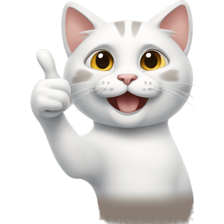 Cat thumbs up emoji