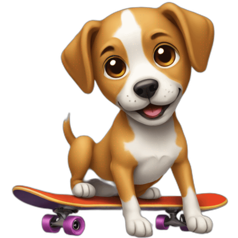 skateboard dog emoji