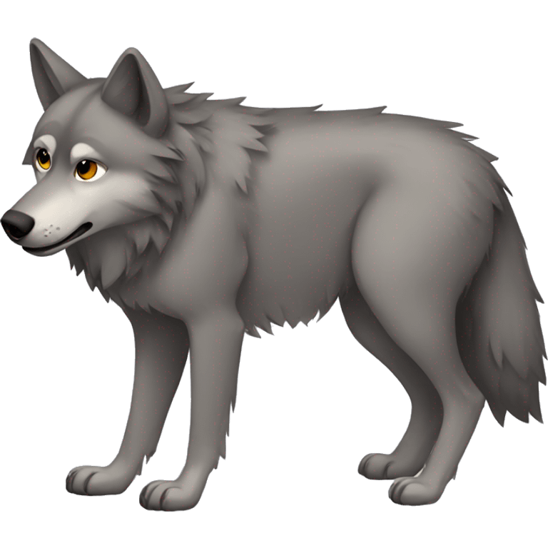 Pregnant wolf emoji