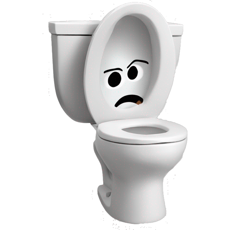 toilet with head coming out emoji