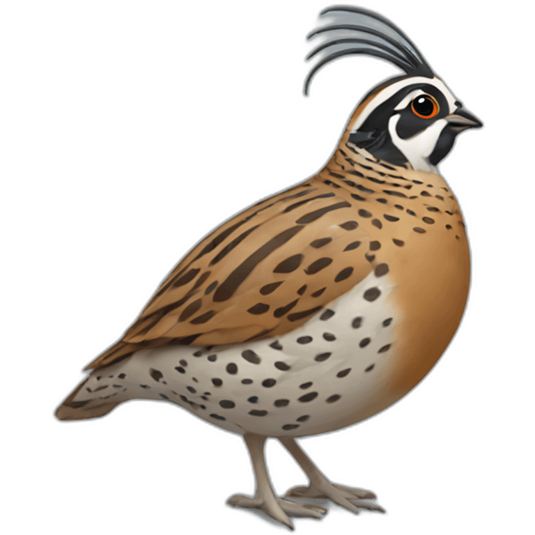 male quail with topknot emoji