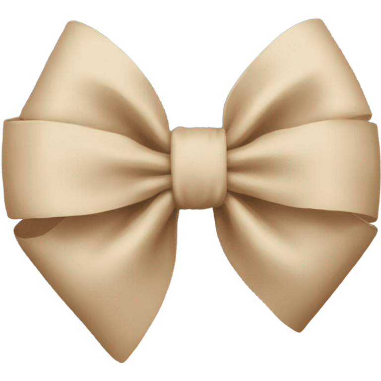 Beige bow emoji