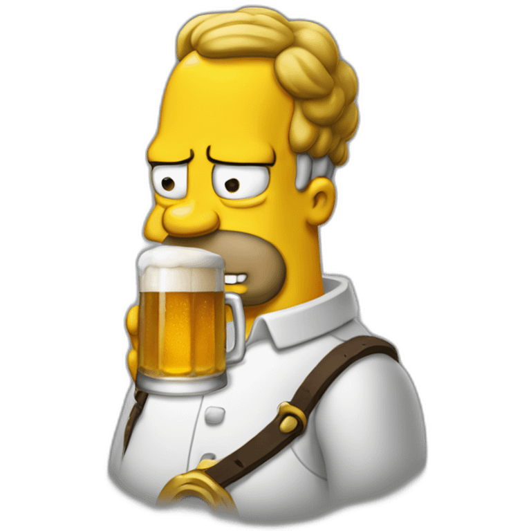 homer avec une biere emoji