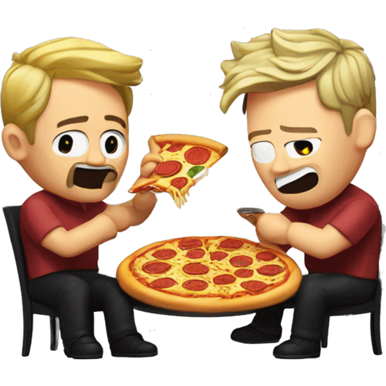 Markiplier eating pizza with gordon ramsay emoji