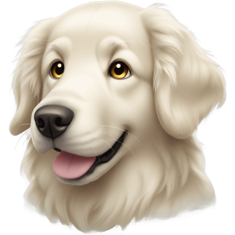 Dallas Cowboy white golden retriever emoji