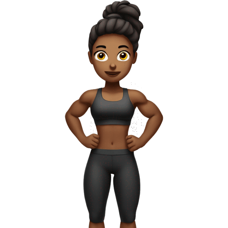 muscular gym girl emoji