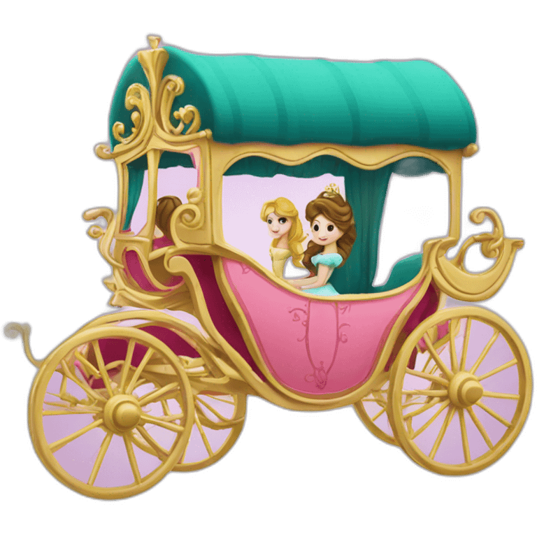 Princesse dans carrosse emoji