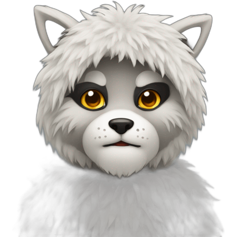 Furry costume wore by a person emoji