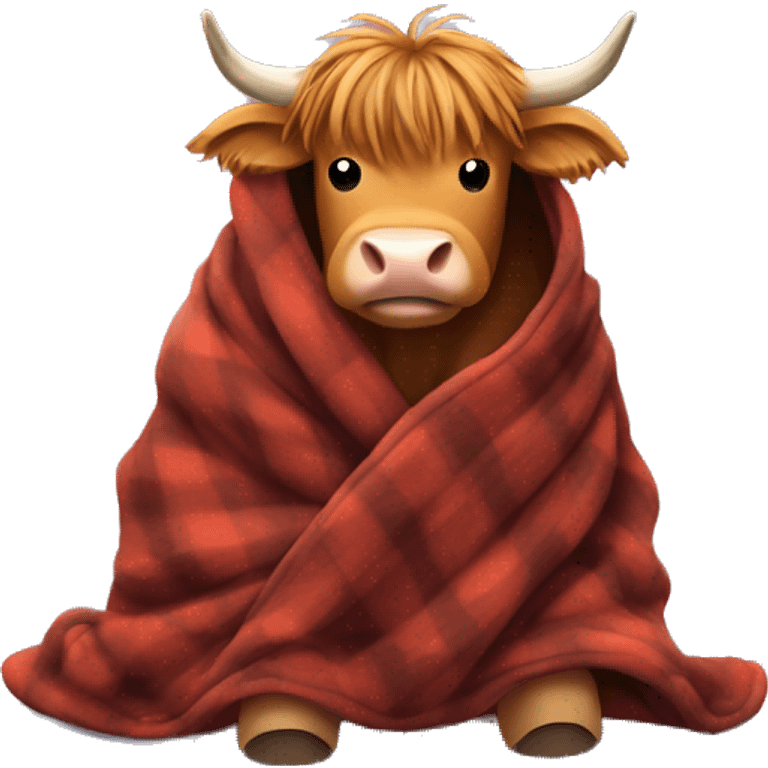 Highland cow in a Snuggie  emoji