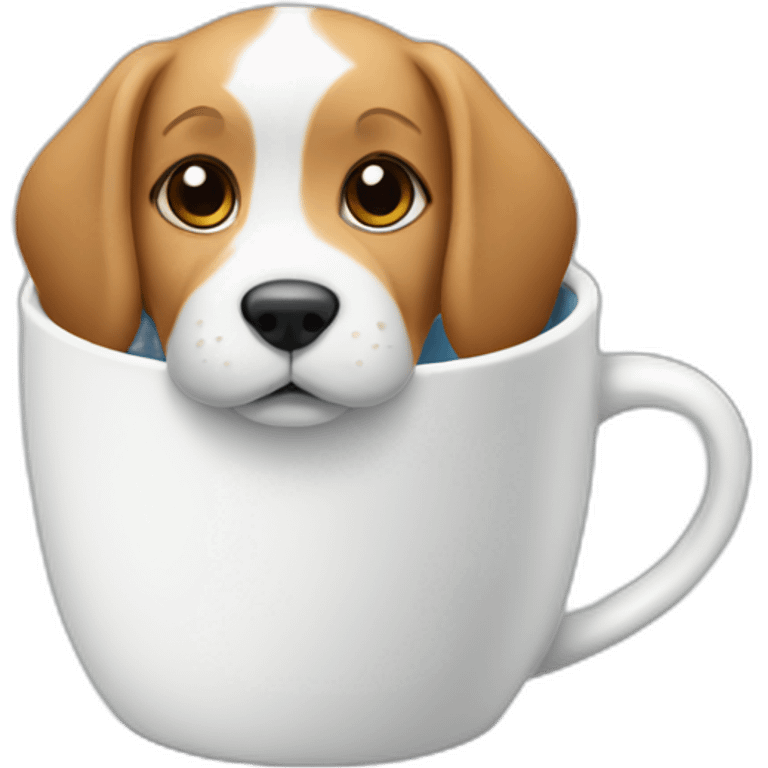 Puppy in mug emoji