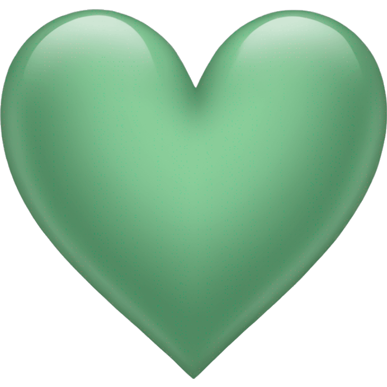 sage green heart emoji