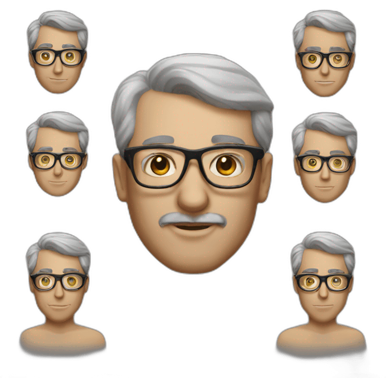 uncle keeping  style glasses emoji